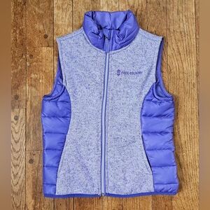 Free Country Girl's Quartz Hybrid Fleece Vest in ultra violet Size S 7/8